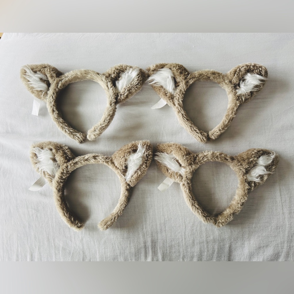 Great Wolf Lodge Kid's Headbands Wolf Ears Animal Dress Up Costume Fun Set of 4